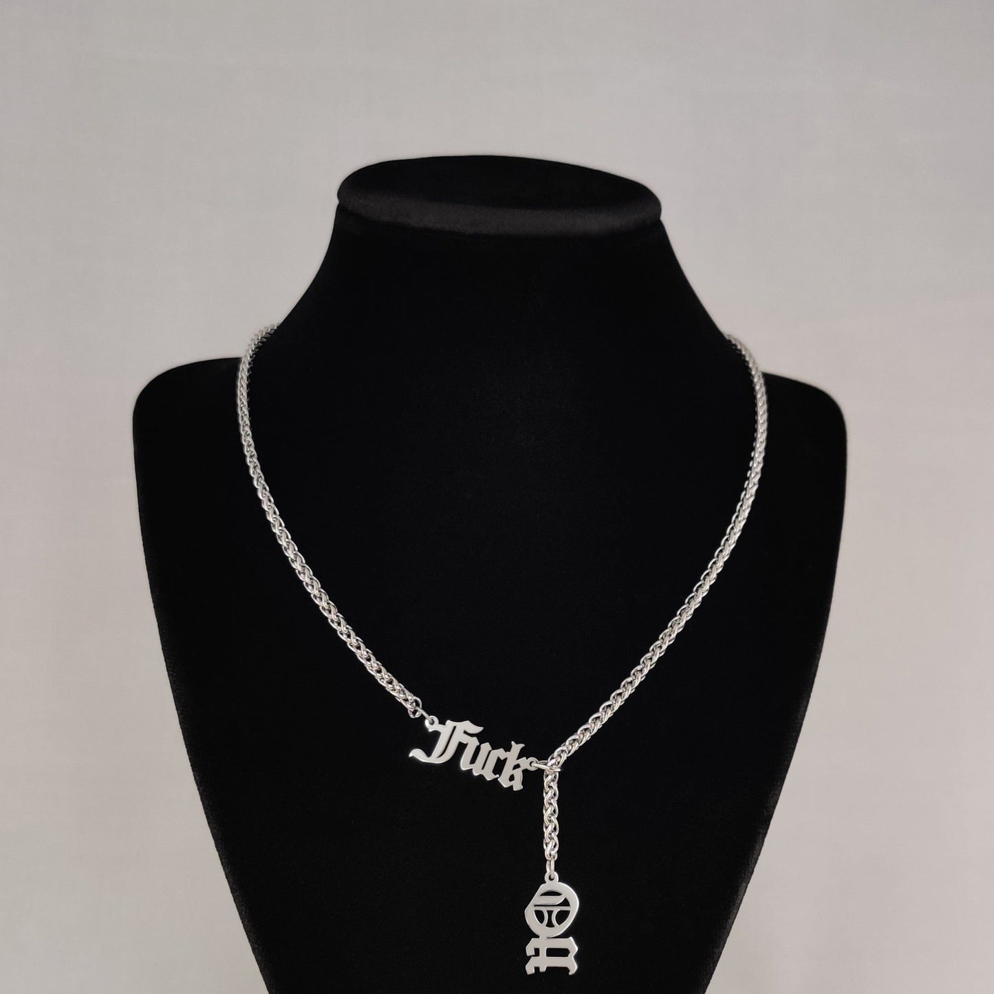 Fuck Off slip necklace
