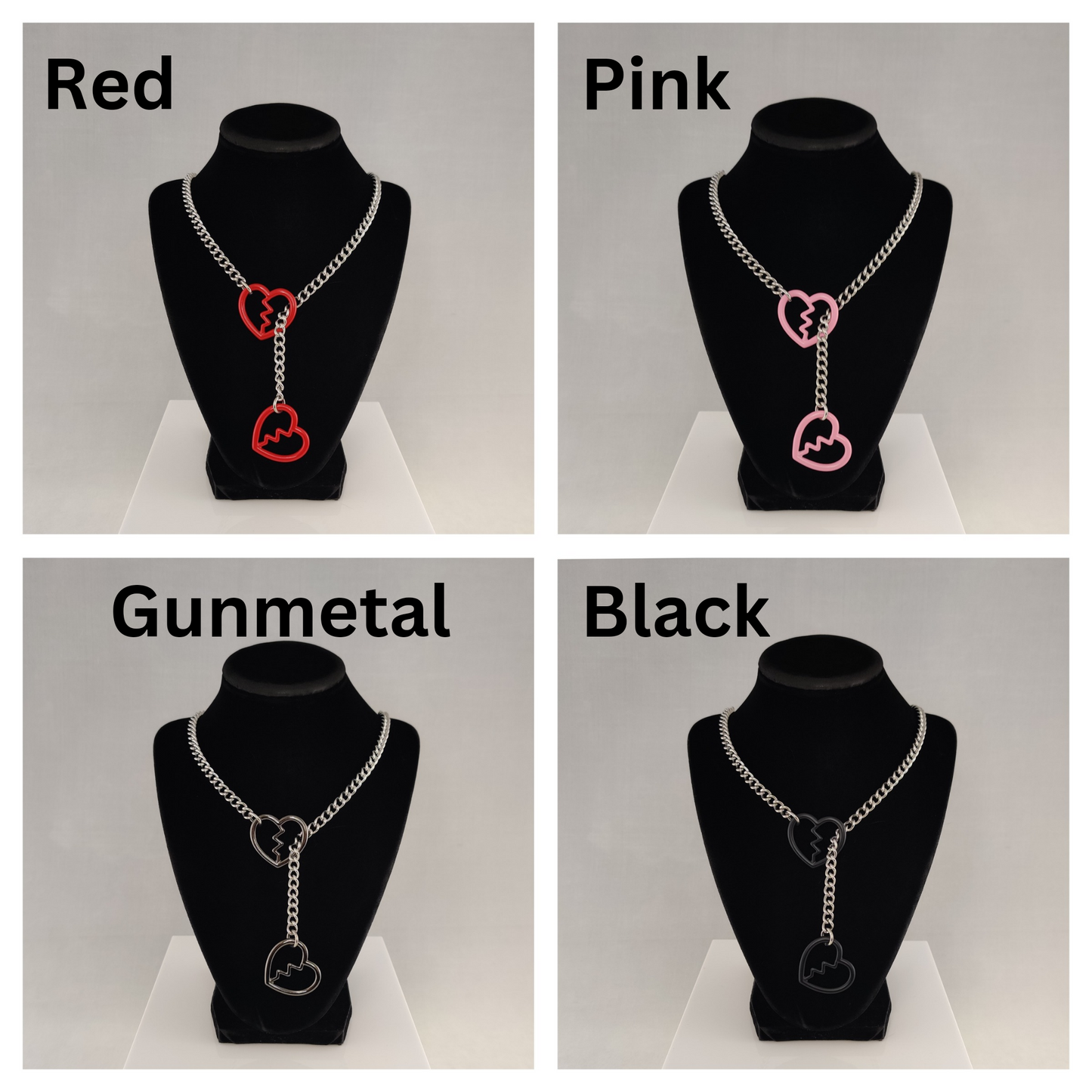 Colorful Heart Breaker slip chain
