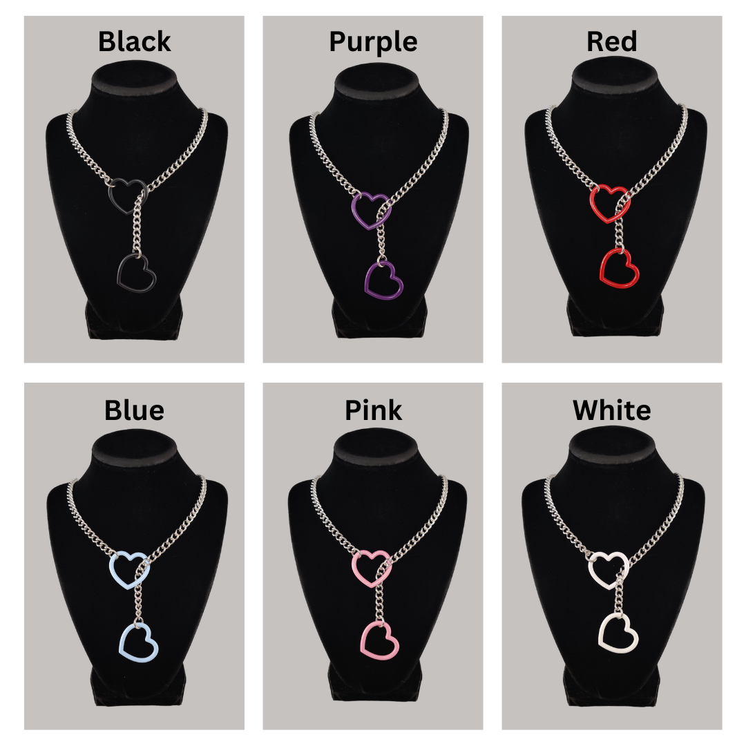 Colorful Heart slip chain