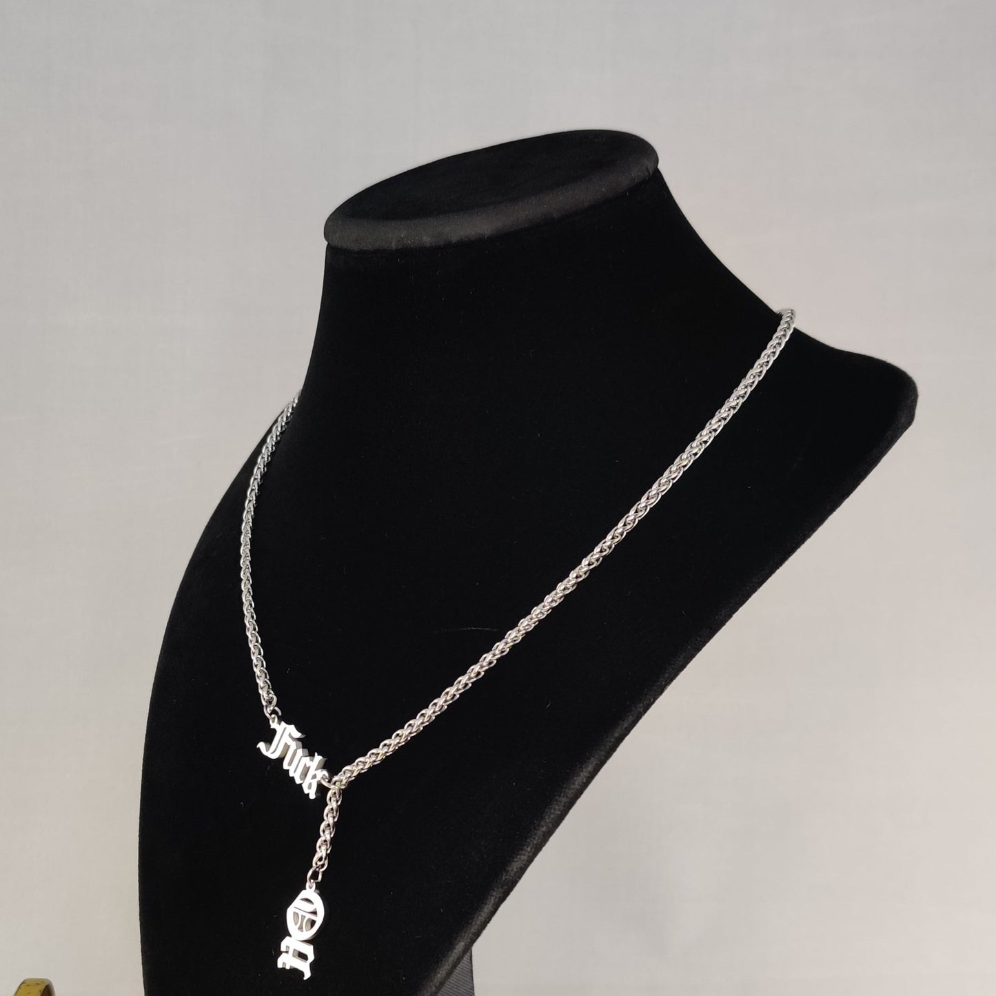 Fuck Off slip necklace