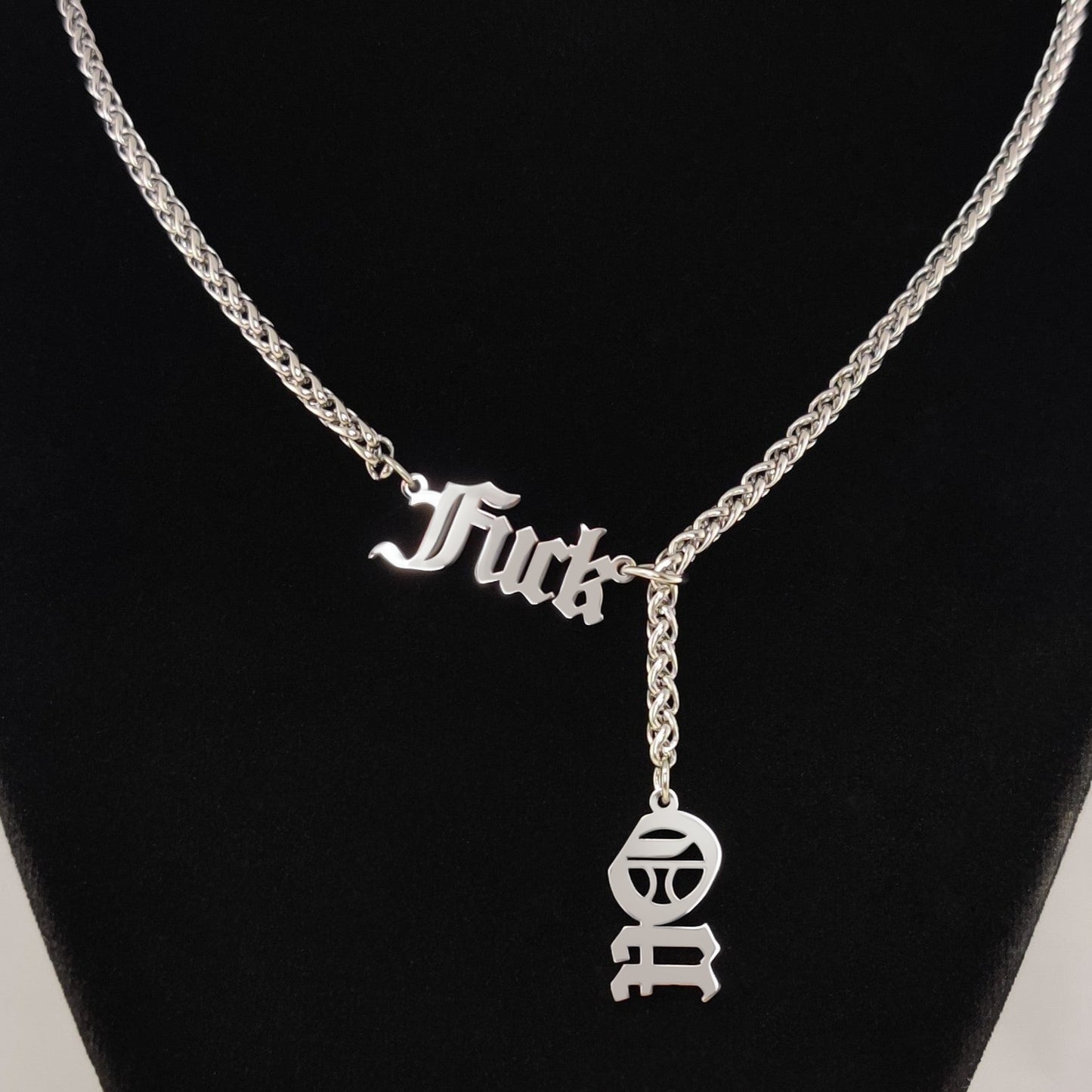 Fuck Off slip necklace