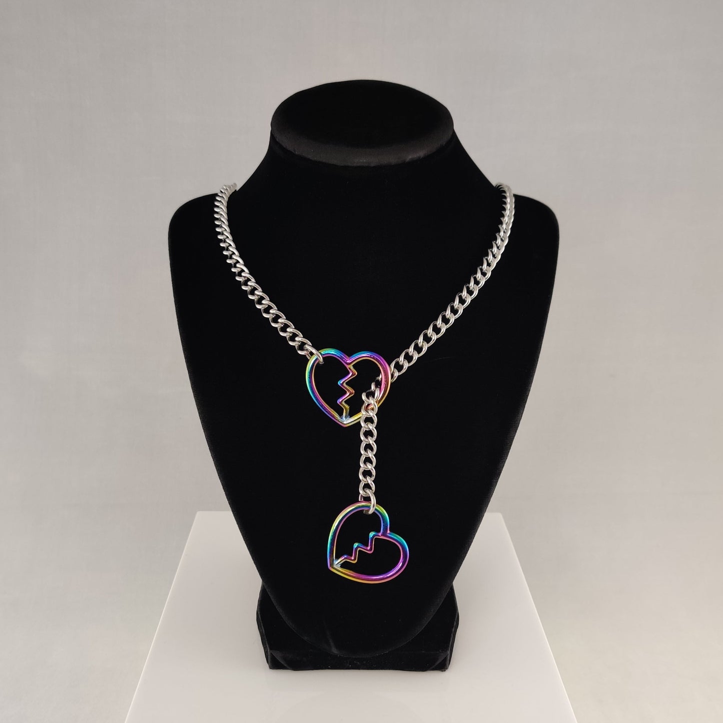 Rainbow Heart Breaker slip chain