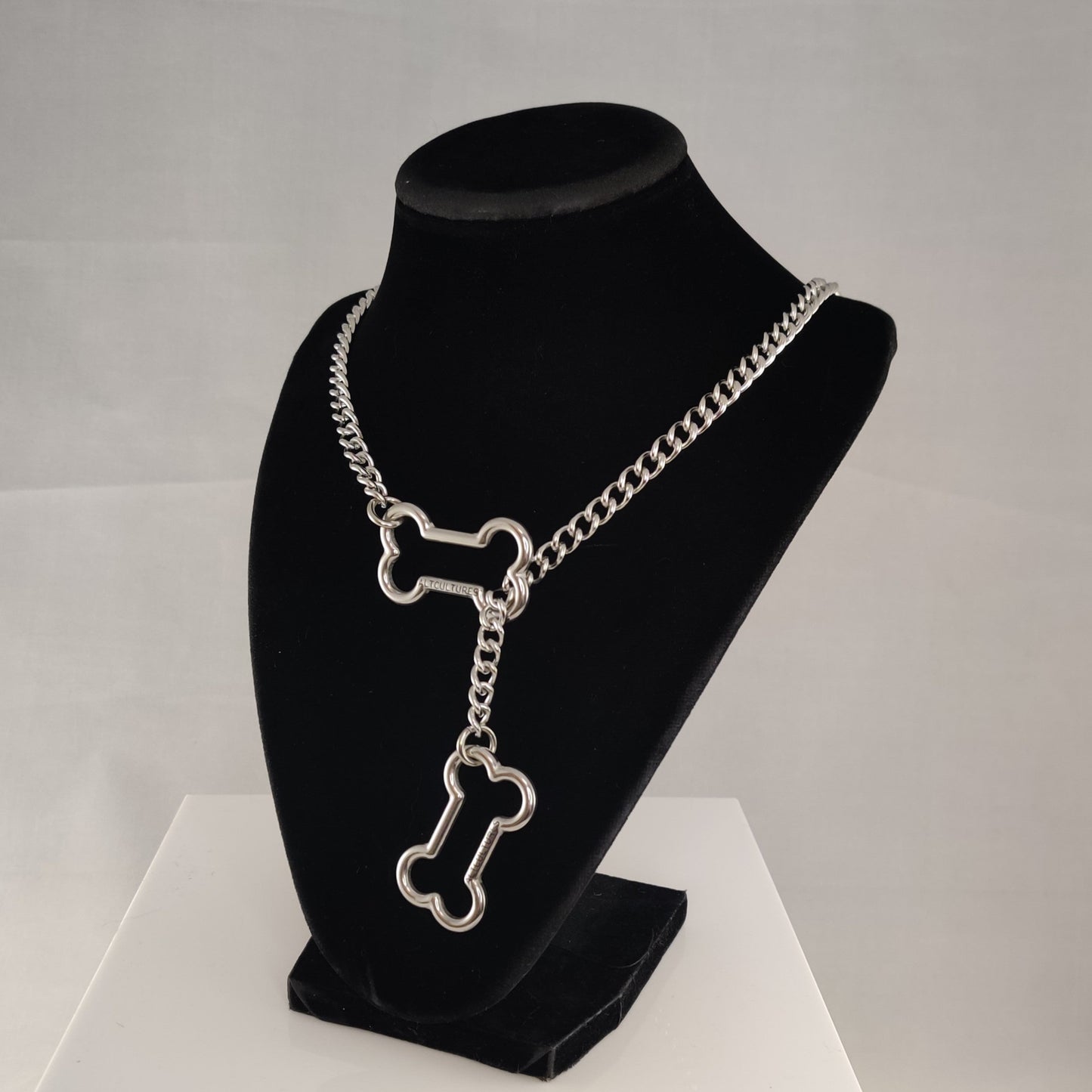 Silver Doggy Bone slip chain