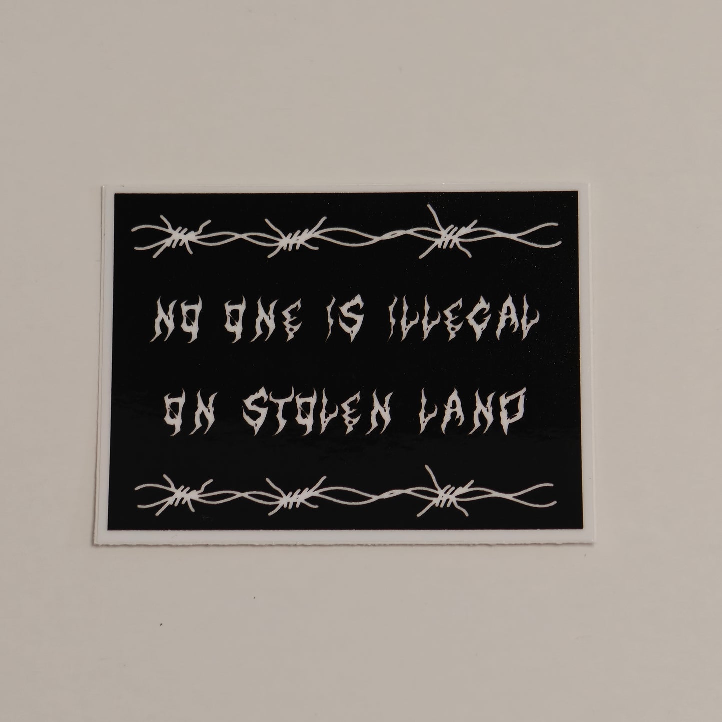 MINI No one is illegal sticker