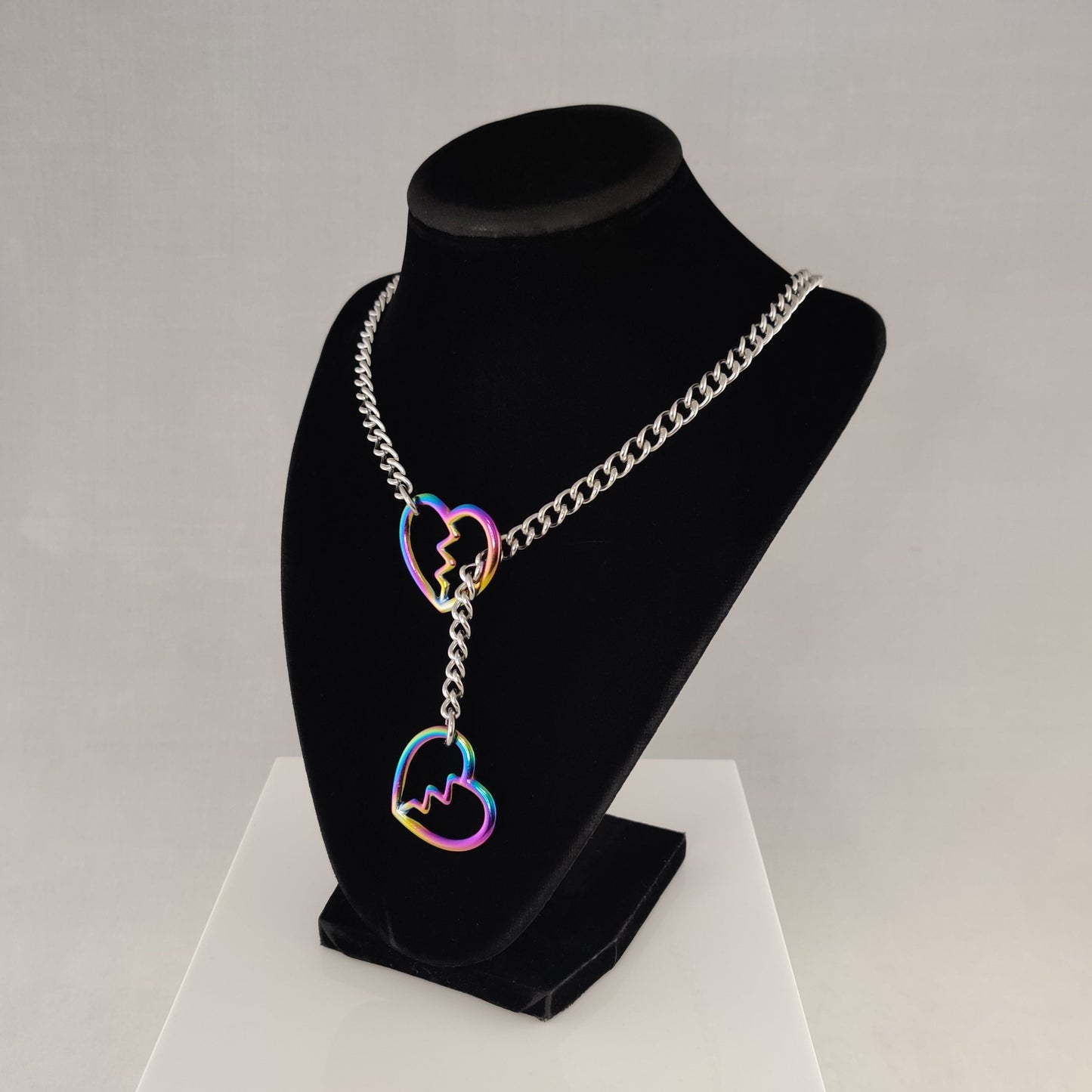 Rainbow Heart Breaker slip chain
