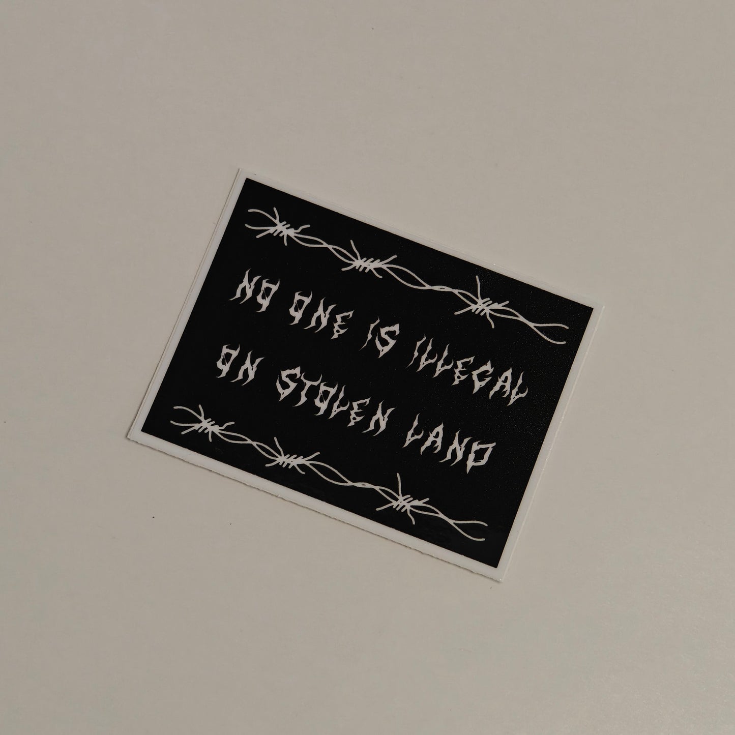 MINI No one is illegal sticker