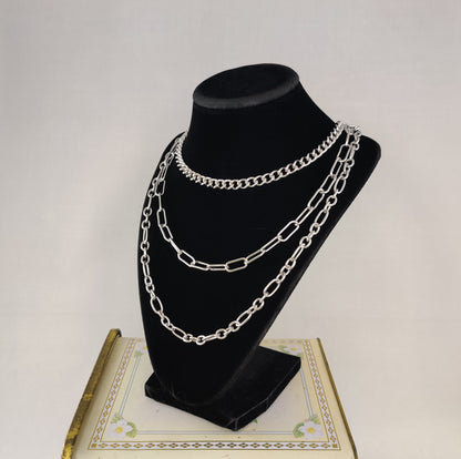 Layered chain "necklace"