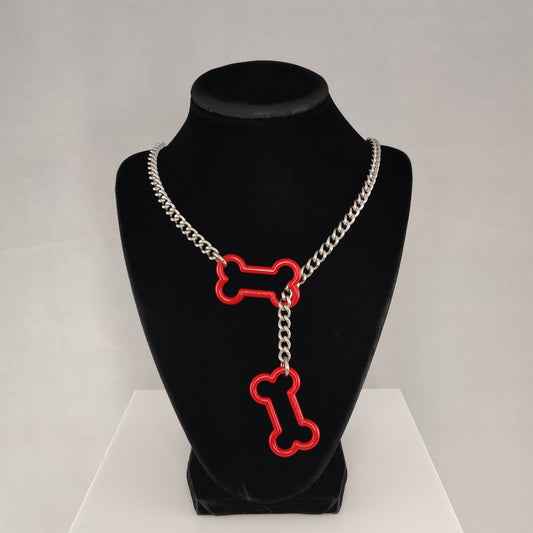 Red Doggy Bone slip chain