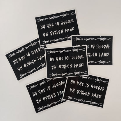*Imperfect* No one is illegal sticker