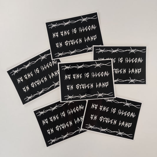 *Imperfect* No one is illegal sticker