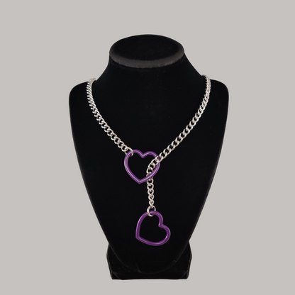 Colorful Heart slip chain
