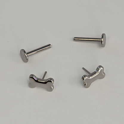 Doggy Bone Studs - Pair