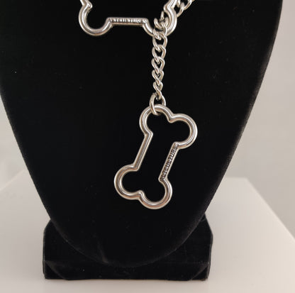 Silver Doggy Bone slip chain