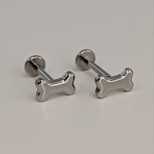 Doggy Bone Studs - Pair