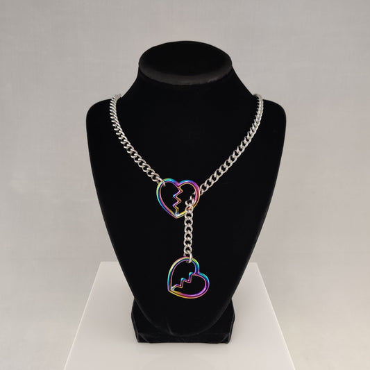 Rainbow Heart Breaker slip chain