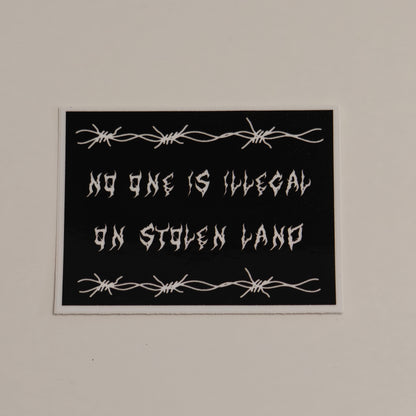 MINI No one is illegal sticker