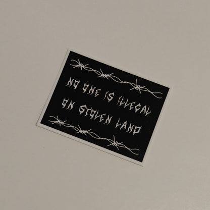 MINI No one is illegal sticker
