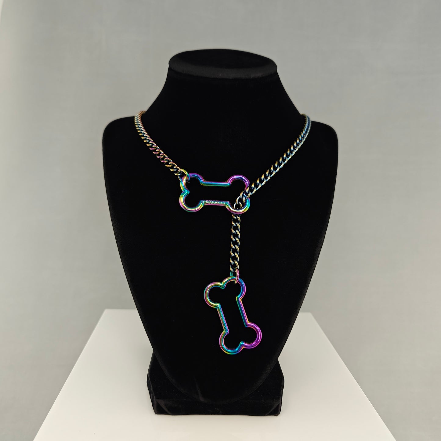 Colorful Doggy Bone slip chain