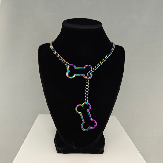 Colorful Doggy Bone slip chain